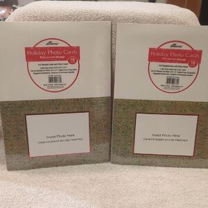 Set Of 2 New Ampad Holiday Photo cards